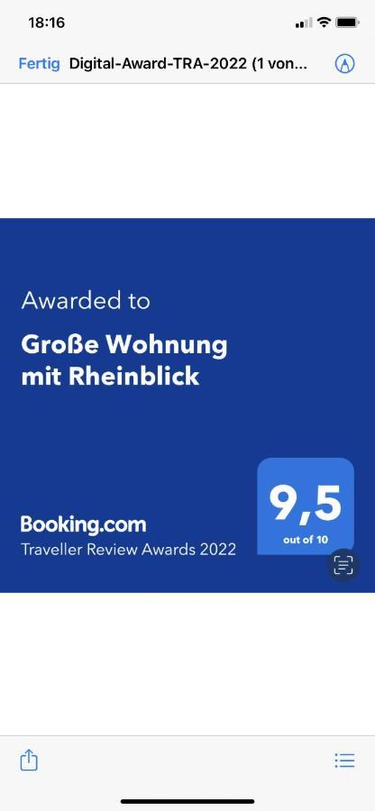 Grosse Wohnung Mit Rheinblick Боппард Экстерьер фото