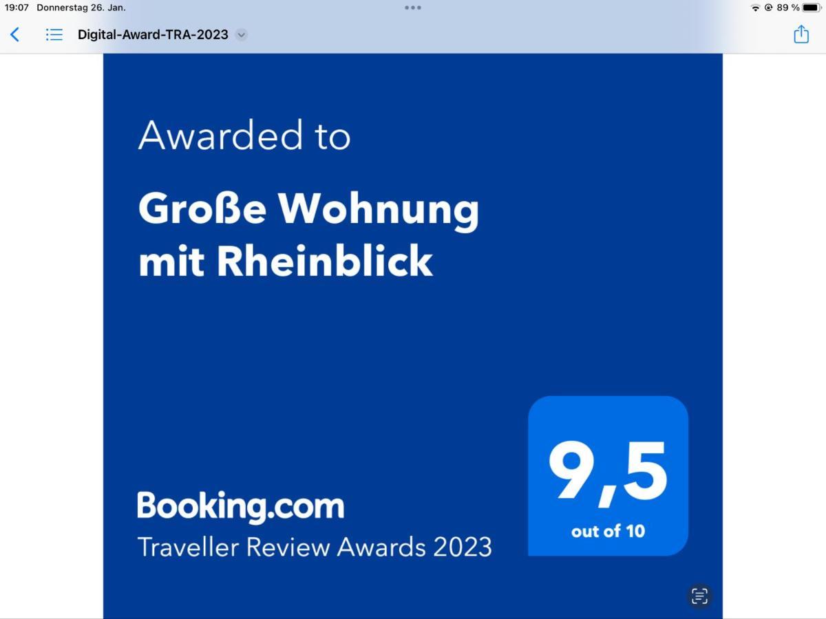 Grosse Wohnung Mit Rheinblick Боппард Экстерьер фото